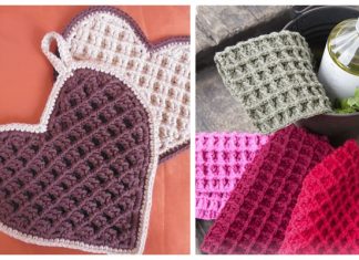 Waffle Stitch Dishcloth Free Crochet Patterns Waffle Stitch Dishcloth Free Crochet Patterns