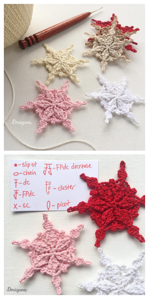 Winter Frostwoven Snowflake Free Crochet Patterns