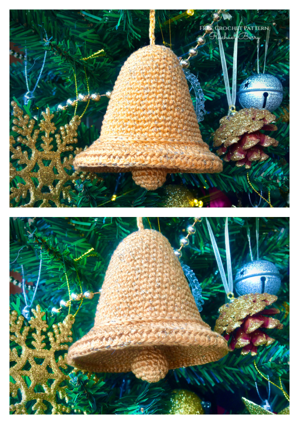 Lovely Quick Christmas Bell Free Crochet Pattern