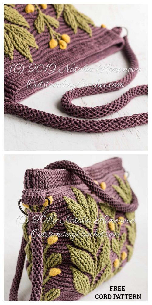 Spiral Cord Bag Strap Free Crochet Pattern