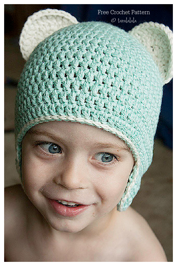 Brrr Baby Beanie Earflap Hat Free Crochet Patterns