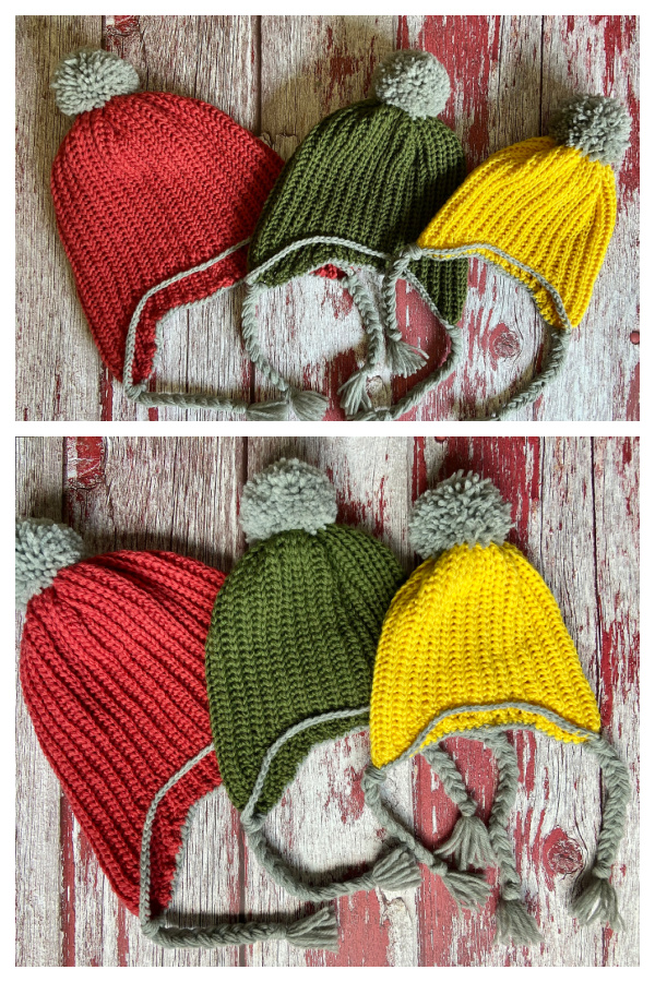 Oak Grove Earflap Hat Free Crochet Patterns
