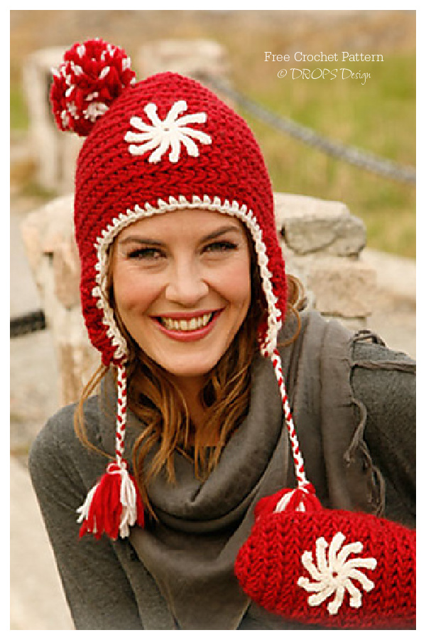 Snowflake Hat Free Crochet Patterns