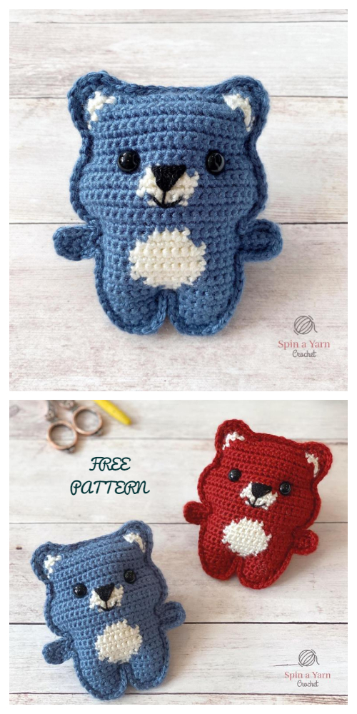 Crochet Pocket Bear Amigurumi Free Pattern
