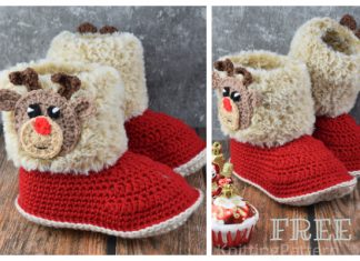 Amelia Booties Free Crochet Pattern Amelia Booties Free Crochet Pattern