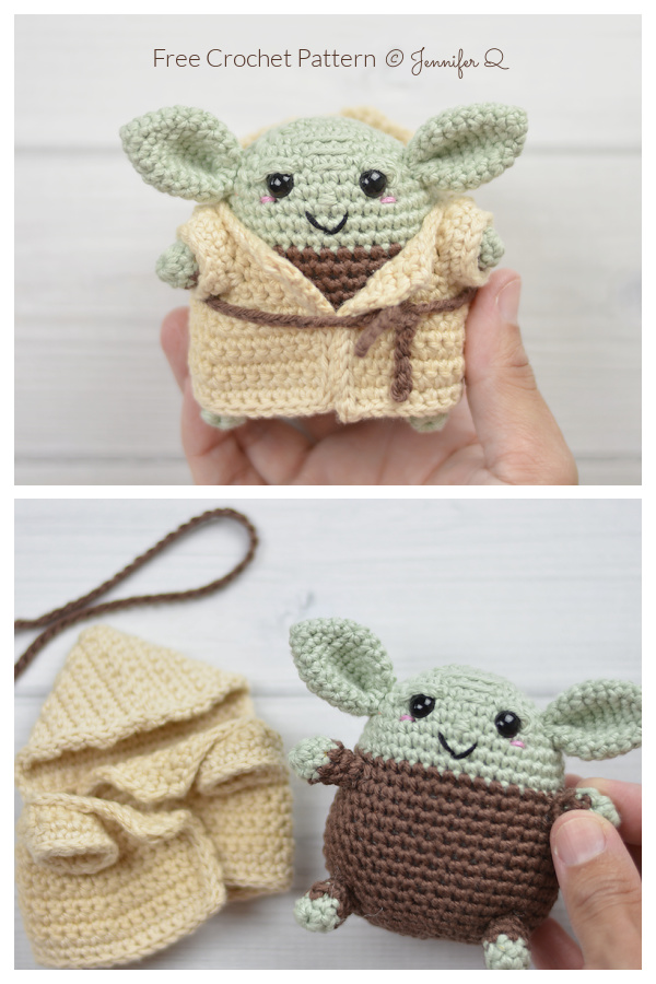 Amigurumi Kindness Yoda Free Crochet Patterns