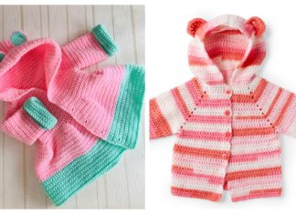 Bear Hooded Cardigan Free Crochet Pattern & Paid Bear Hooded Cardigan Free Crochet Pattern & Paid