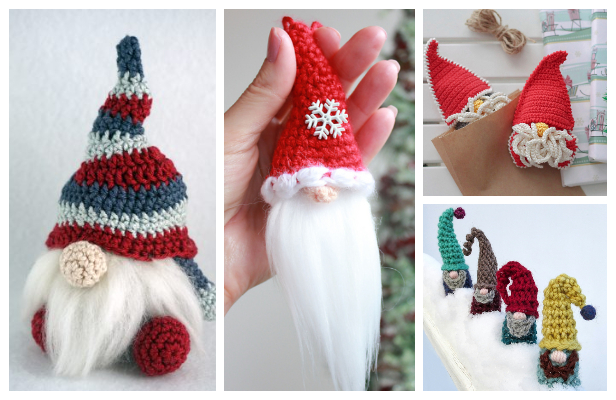 Scandinavian crochet pattern gnome red and blue/crochet Christmas gnome /Crochet PATTERN Christmas gnome /Amigurumi gnome/gift for Christmas