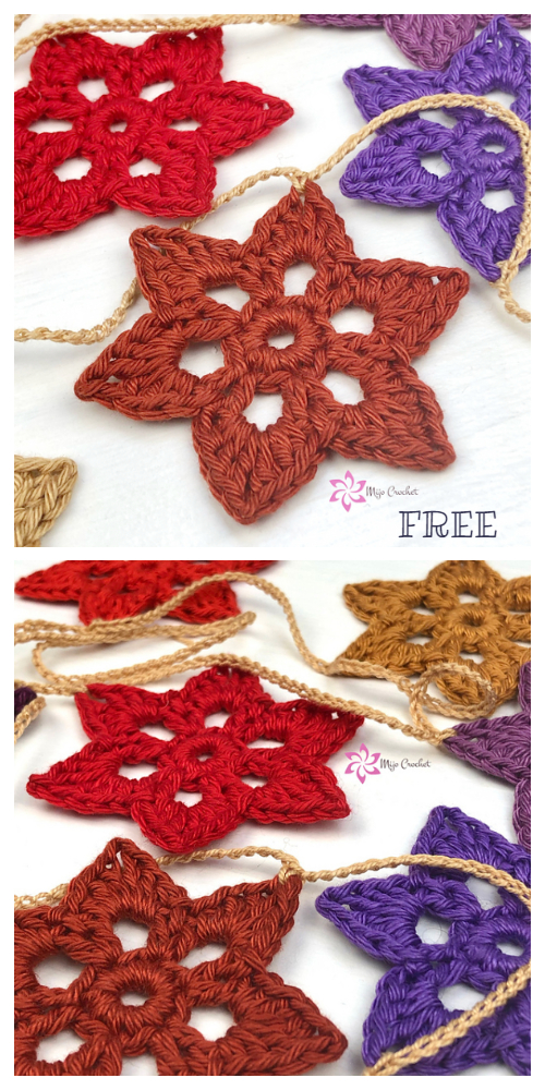 Christmas Star Ornament Free Crochet Patterns