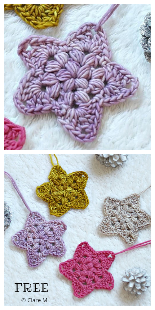 Christmas Star Ornament Free Crochet Patterns