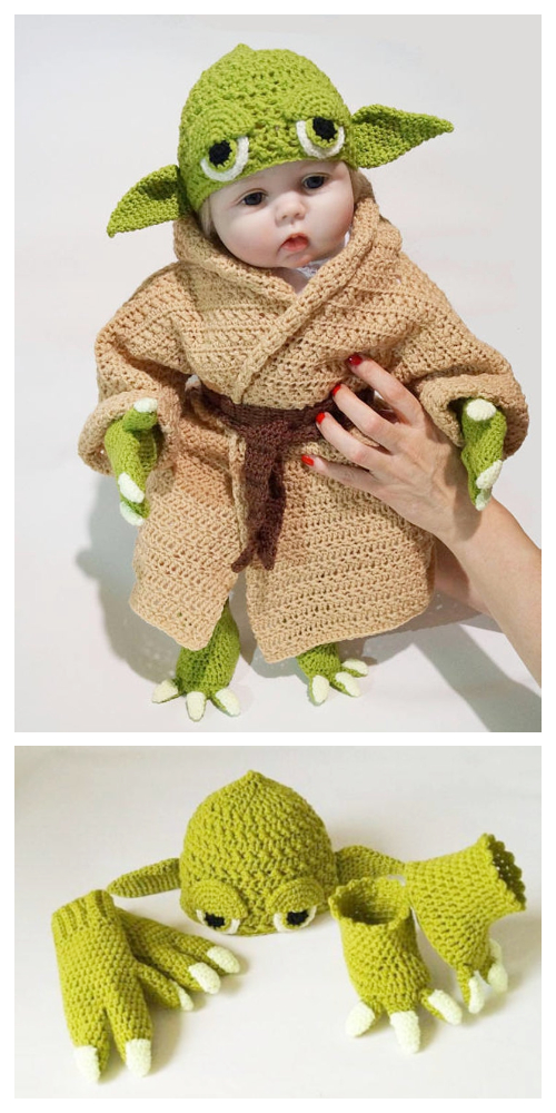 Crochet Toddler Kids Yoda Costume Pattern