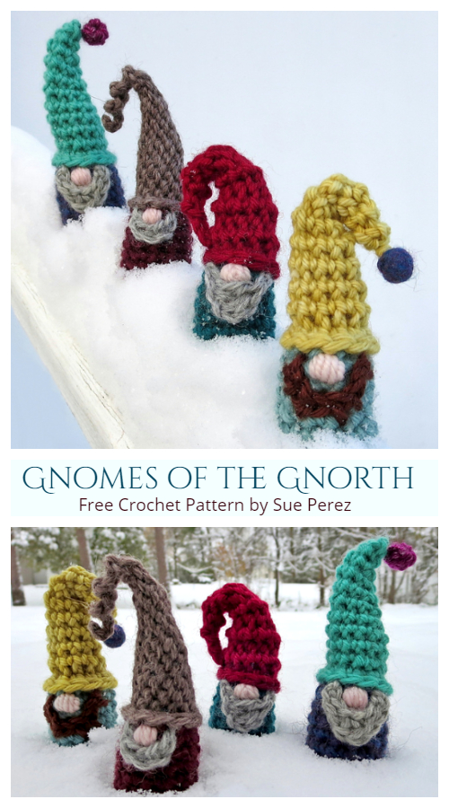 Crochet Christmas Gnomes of the Gnorth Amigurumi Free Patterns