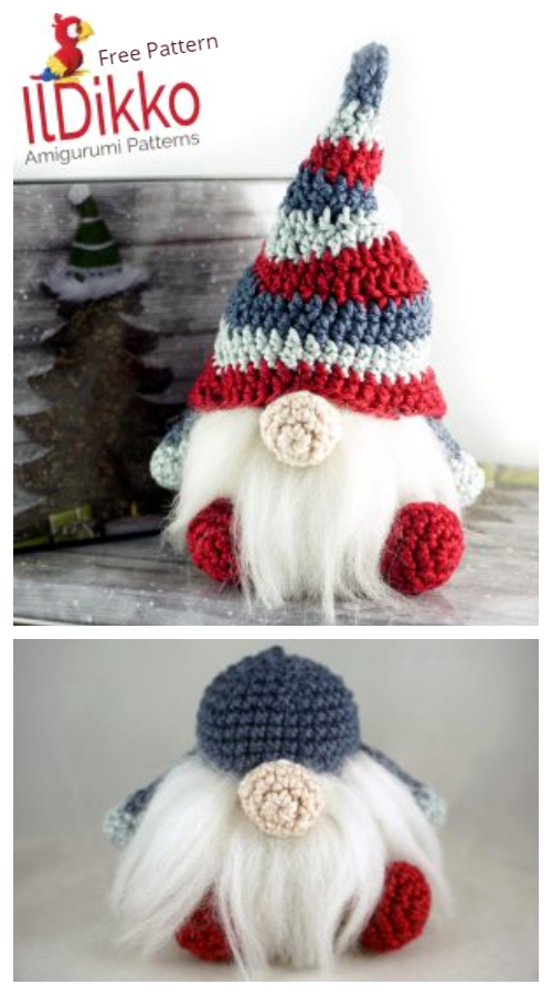 Crochet Christmas Gnomes Amigurumi Free Patterns