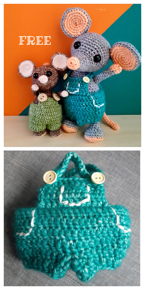 Cute Crochet Chippie Mouse Amigurumi Free Patterns