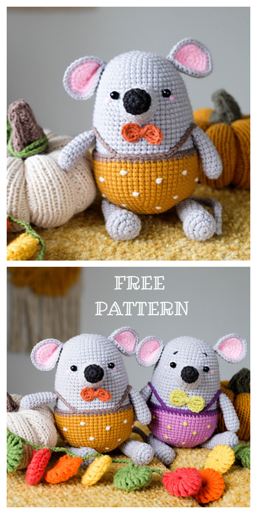 Cute Crochet Little Mouse Amigurumi Free Patterns