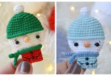 Snowman Brooch Free Crochet Patterns Snowman Brooch Free Crochet Patterns