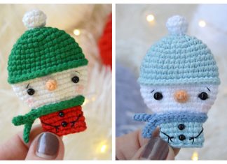 Snowman Brooch Free Crochet Patterns Snowman Brooch Free Crochet Patterns