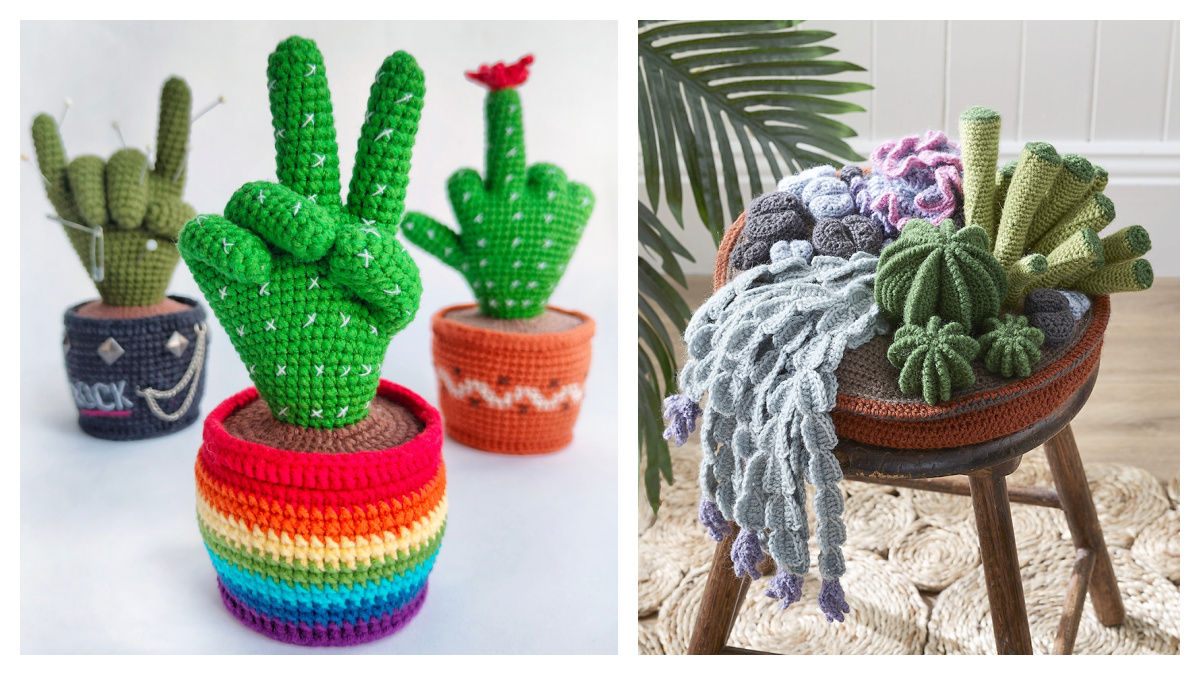 Fun Amigurumi Cactus Free Crochet Patterns