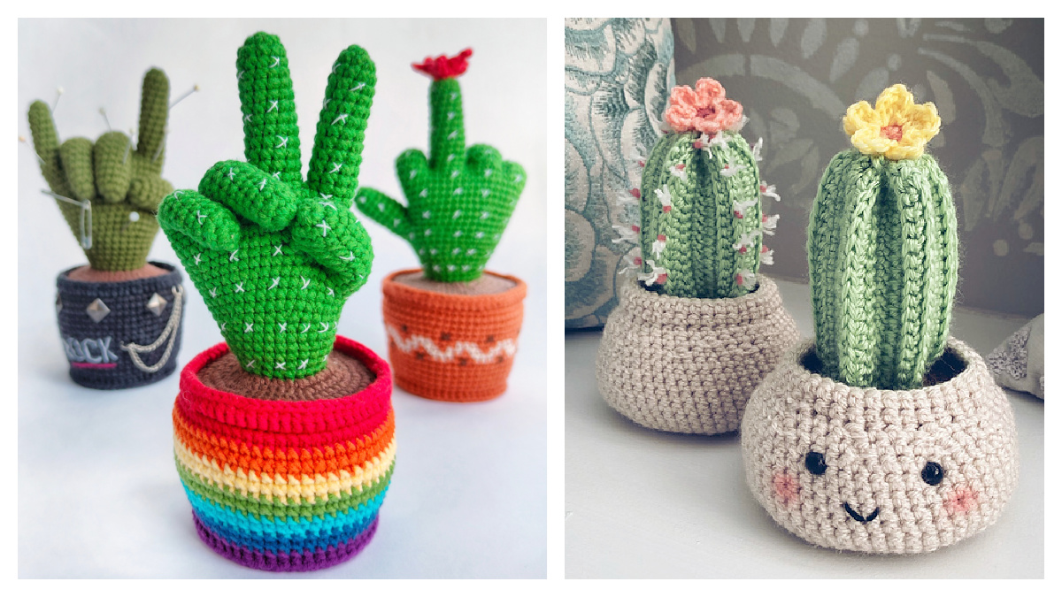 Amigurumi Christmas Cactus Ornament Free Crochet Patterns