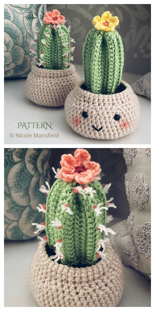 Amigurumi Fence Post Cactus Crochet Patterns