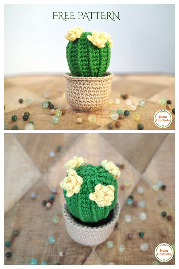 Amigurumi Barrel Cactus Free Crochet Patterns