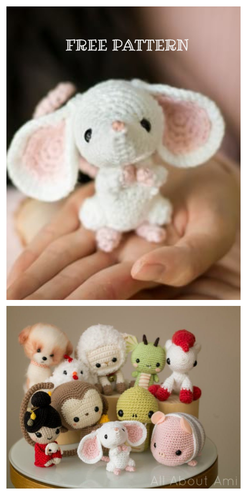 Amigurumi New Year Mouse Free Crochet Patterns