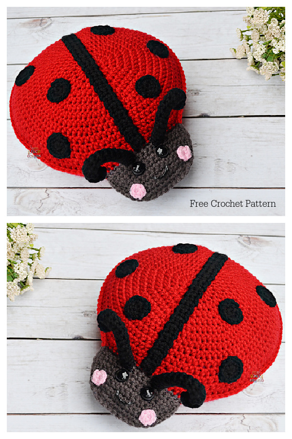 Crochet Ladybug Cuddler Amigurumi Free Patterns