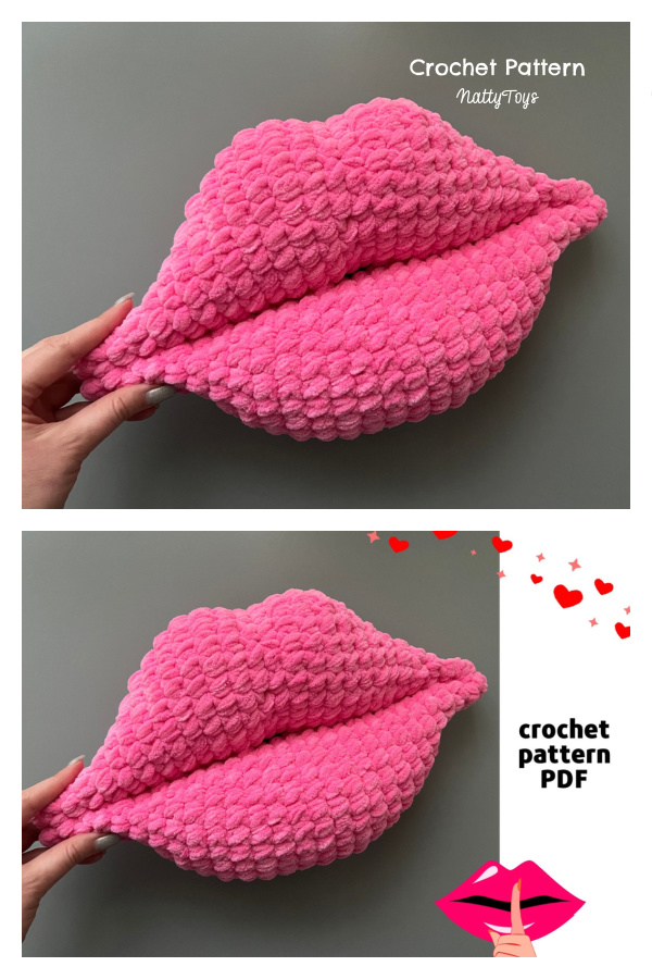 Amigurumi Giant Lips Crochet Pattern