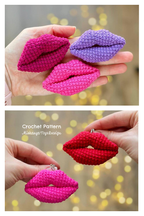 Easy Amigurumi Lips Crochet Pattern