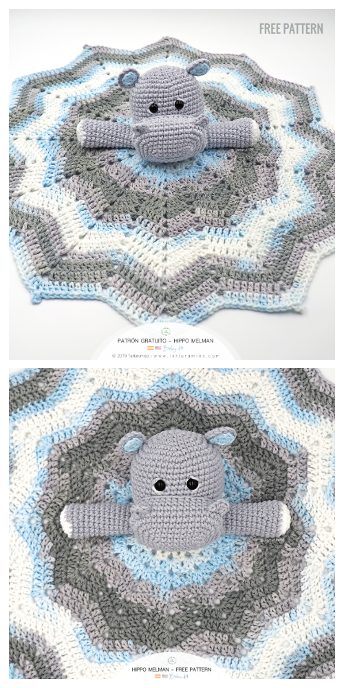 Crochet Hippo Lovey Amigurumi Free Patterns