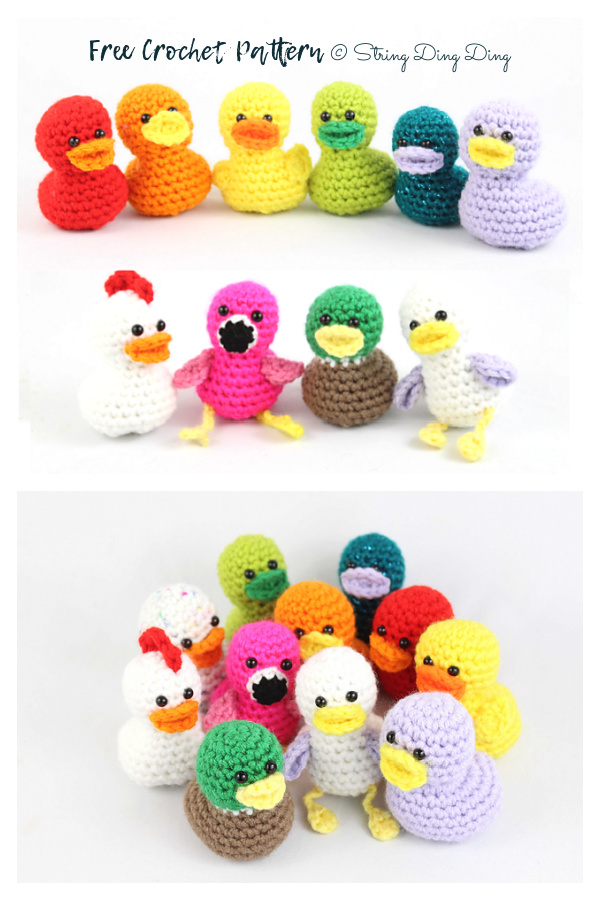 20 Minute Crochet Duck Amigurumi Free Pattern