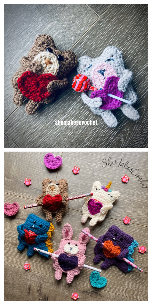 Valentine Candygram Cat Free Crochet Patterns