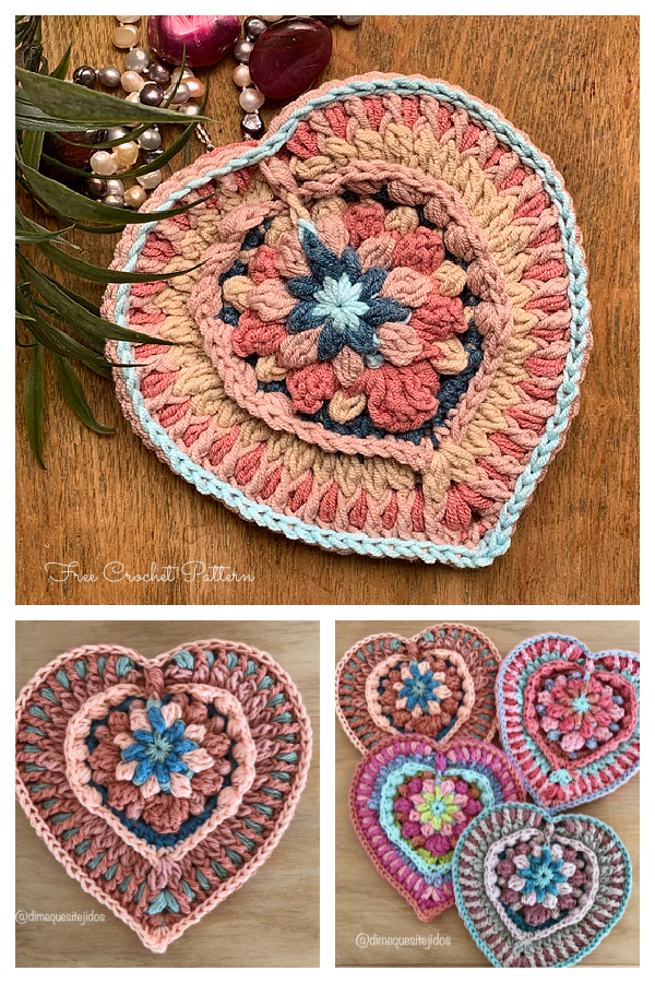 Valentine Loli Heart Wall Hanging Free Crochet Patterns