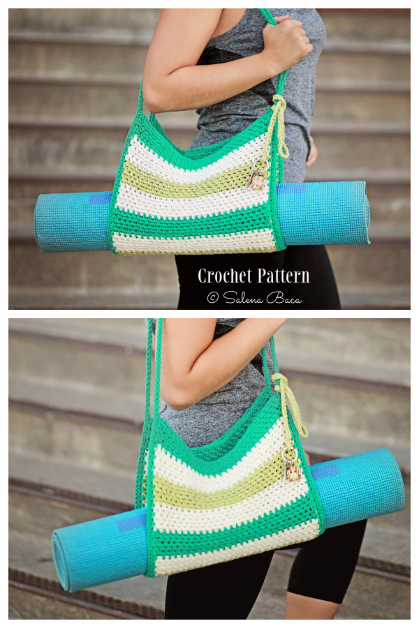 Stripes Yoga Bag Crochet Patterns