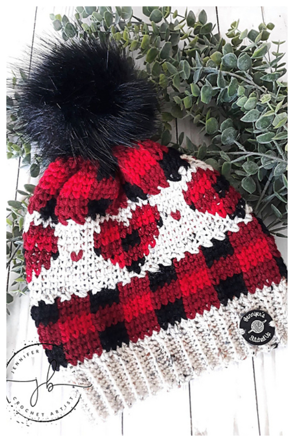 Rustic Luv Beanie Hat Crochet Pattern
