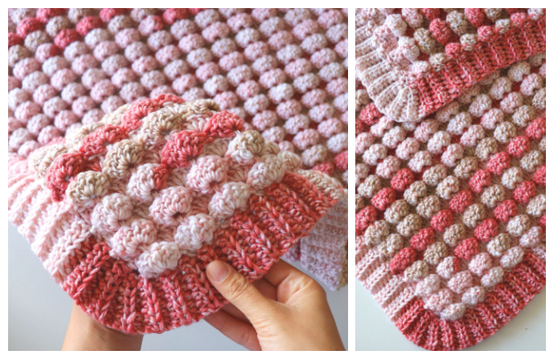 3D Candy Blanket Free Crochet Pattern + Video