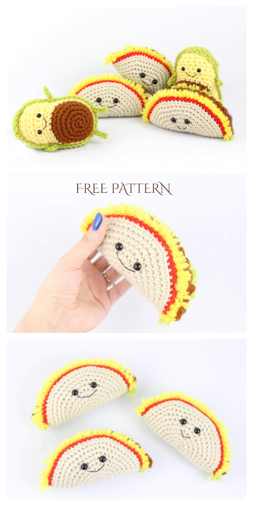 Crochet Taco Amigurumi Free Patterns