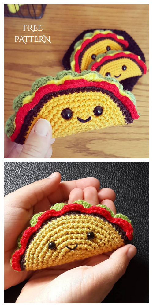 Crochet Happy Little Taco Amigurumi Free Patterns