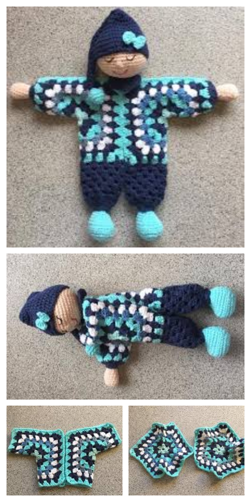 hexagon doll crochet pattern