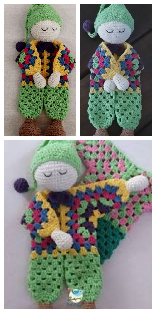 granny hexagon doll