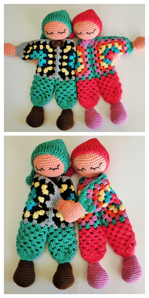 Granny Hexagon Doll Free Crochet Patterns + Video