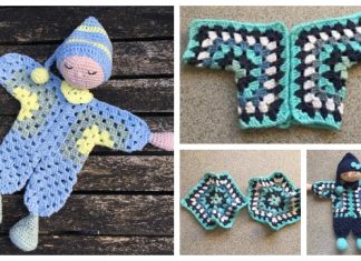 Granny Hexagon Doll Crochet Patterns + Video Granny Hexagon Doll Free Crochet Patterns + Video