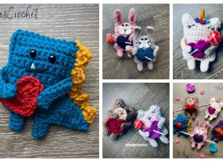 Quick Valentine Candygram Animal Free Crochet Patterns Quick Valentine Candygram Animal Free Crochet Patterns