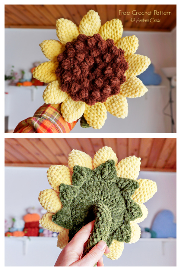 Sunflower Amigurumi Fidget Toy Free Crochet Patterns