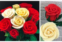 Long Stem Rose Free Crochet Patterns + Video Long Stem Rose Free Crochet Pattern + Video