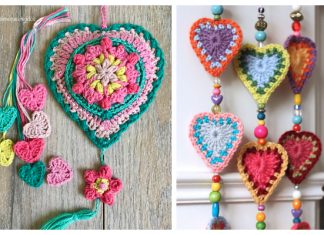 Valentine Heart Wall Hanging Free Crochet Patterns Valentine Heart Wall Hanging Free Crochet Patterns