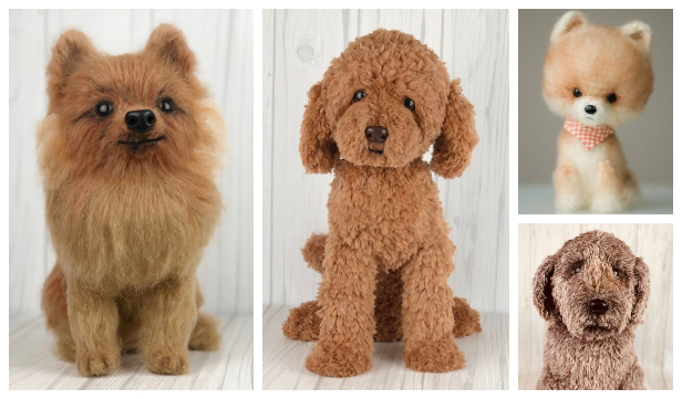 Amigurumi Furry Poodle Dog Crochet Patterns DIY Magazine