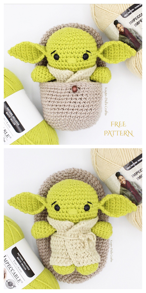 Crochet Hatching Alien Amigurumi Free Pattern