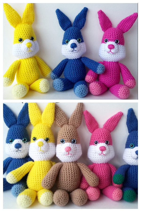 Crochet Spring Bunnies Amigurumi Free Patterns 