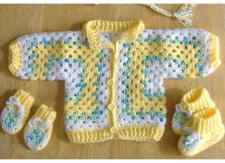 Granny Hexagon Baby Jacket Free Crochet Pattern + Video Granny Hexagon Baby Jacket Free Crochet Pattern + Video